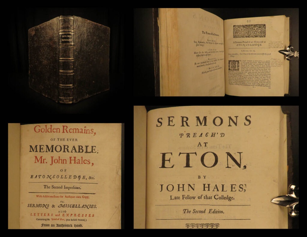 1673 synod of dort english bible sermons letters golden remains of john hales | <em> </em> john hales was a 17<sup>th</sup>-century english preacher and author whose works were collected and published under the title ‘<em>golden remains</em>’ which includes sermons, letters, and tracts. <em> </em>