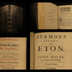 1673 Synod of Dort English Bible Sermons Letters Golden Remains of John Hales