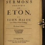 1673 Synod of Dort English Bible Sermons Letters Golden Remains of John Hales