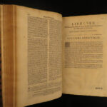 1698 1ed Summa AQUINAS Francis Sylvius Commentary Existence God Catholic FOLIO