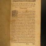 1607 Julius Caesar Scaliger on Poetics Latin Lit Aristotle Seneca Virgil Homer