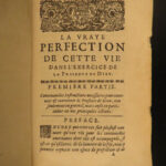 1660 Capuchin Devotional by Reims True Perfection of Life Spiritual Exercises