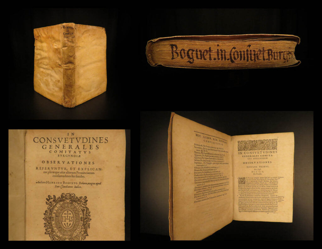 1604 1ed LAW Henry Boguet on Burgundian Code Witchcraft & Demonology