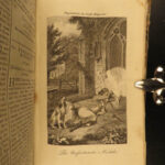 1789 Lady’s Magazine Captain Cook Voyages Architecture Louvre Etna Volcano