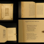 1878 SIGNED François Villon Poems Criminal Middle Ages French English Ballads