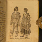 1852 1st ed Costumes of America Native American INDIAS Comanche Eskimos Mexicans