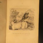1842 FABLES Illustrated by J.J. Grandville Famous Fontaine Aesop CLASSIC German