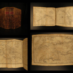 1797 AMERICAN Naval Gazetteer 1ed Voyages Malham Sailing MAPS Atlas Africa Ports