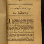 1686 1st ed Worship of Blessed Virgin Mary Catholic Protestant William Clagett