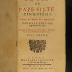 1701 Life of Pope Sixtus V Gregorio Leti Counter Reformation ROME Vatican 2v