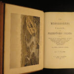 1880 Mississippi Valley Native American INDIANS Mound Builders Color Illustrated