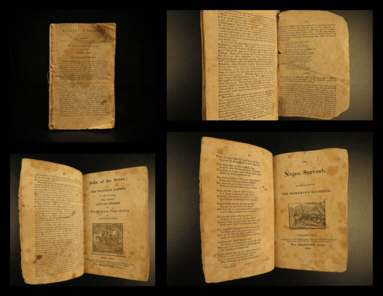 Image of 1818 Early American SLAVERY Pamphlets Philadelphia Negro Slave Bradford 4in1