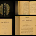 1864 1ed Rocky Mountains Exploration Cheyenne INDIANS Gold Mining Colorado