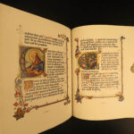 1911 Illuminated Bible Sermon on the Mount Gold Color Sangorski Calligraphy ART