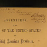 1856 1st ed Lanman Adventures in Wilds America Florida Canada Hunting Travel