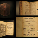 1685 OXFORD & Westminster Parliament Report LAW Politics Charles II Howard Trial