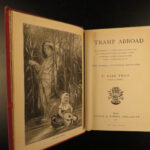 1882 UK 1st ed Mark Twain A Tramp Abroad Travel Illustrated Satire Alps CLASSIC
