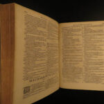 1620 Portuguese Jesuit BIBLE Septuagint Commentary Manuel de Sa Latin Vellum