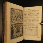 1716 Paradisus Animae German ASCETICISM Prayers Illustrated ART Horstius + MARY