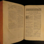 1737 HUGE FOLIO Corpus Juris Canon LAW Gibert Catholic Church 3v SET Latin Lyon