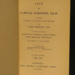 1835 Life of Samuel Johnson by James Boswell FAMOUS English Biography 10v SET