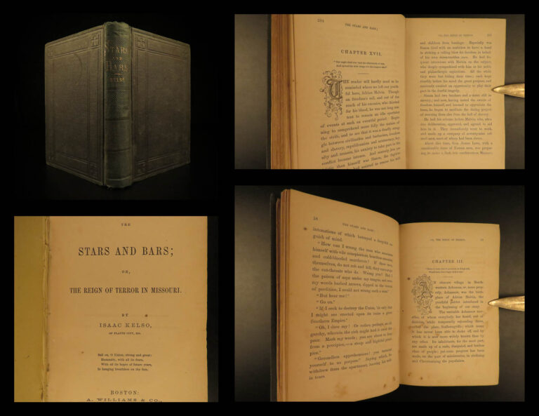 Image of 1863 1st ed CIVIL WAR Reign of Terror in Missouri Stars and Bars by Isaac Kelso