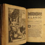 1685 King Alaric Visigoth Sack of ROME Heroic Scudery Illustrated Queen Sweden
