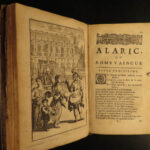 1685 King Alaric Visigoth Sack of ROME Heroic Scudery Illustrated Queen Sweden