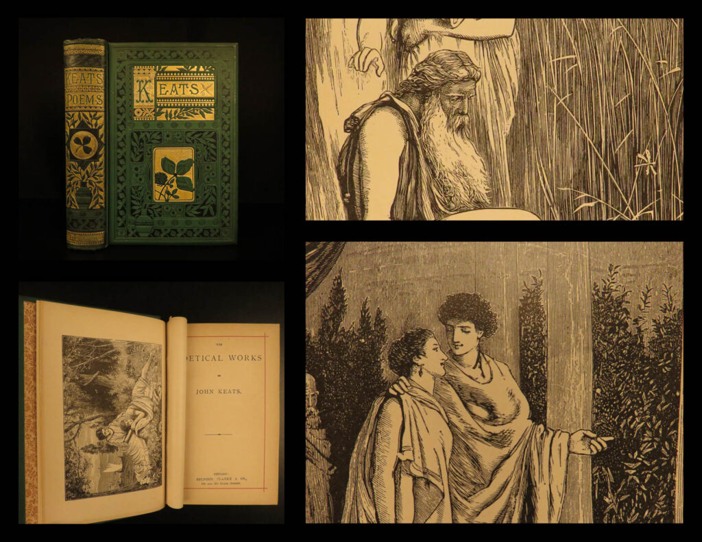 1880 BEAUTIFUL John Keats English Poetry Eve of St Agnes Endymion