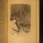 1875 1ed Jules Verne Captain Hatteras Arctic Voyages North Pole Illustrated Riou