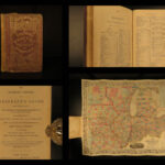 1854 HUGE MAP Colton’s Western Tourist Emigrant’s Guide Americana California
