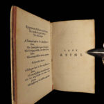 1629 Golden Ass Laus Asini by Daniel Heinsius Parody Humor Elzevier Latin