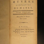 1790 1ed Mably Rights of Man Duties Citizen Philosophy French Revolution 8v SET