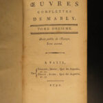 1790 Rights of Man 1ed Mably Duties Citizen Philosophy French Revolution 8v SET