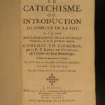 1684 Spanish Louis of Granada Catechism Catholic Council Trent + 1666 Memorial