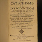 1684 Spanish Louis of Granada Catechism Catholic Council Trent + 1666 Memorial