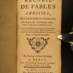 1767 Fables of Jean de Fontaine w/ MUSIC French Literature Aesop Poetry Songs