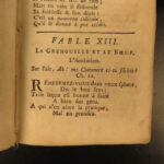 1767 Fables of Jean de Fontaine w/ MUSIC French Literature Aesop Poetry Songs