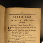 1767 Fables of Jean de Fontaine w/ MUSIC French Literature Aesop Poetry Songs