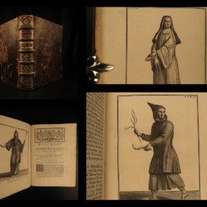 1718 Religious Orders 1ed MONASTIC & Military Franciscan Monks Saints Helyot