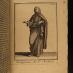 1718 1ed MONASTIC & Military Religious Orders Franciscan Monks Saints Helyot