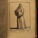 1718 1ed MONASTIC & Military Religious Orders Franciscan Monks Saints Helyot