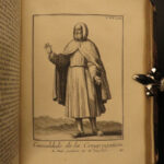 1718 1ed MONASTIC & Military Religious Orders Franciscan Monks Saints Helyot