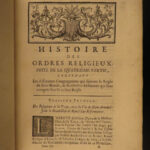 1718 1ed Religious Orders Knights Franciscan Monks Illustrated Saints Helyot