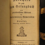 1785 German Hymnbook Mannheim Germany MUSIC Songs Electoral Palatinate