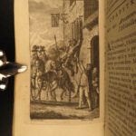 1754 1ed Don Quixote la Mancha Cervantes Illustrated Chasles French 6v Brocas