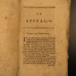 1785 1st ed Colonial America TAX Law Boston Sullivan Appeal to Impartial Public