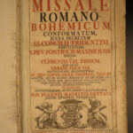 1735 Prague Bohemia Roman Missal Catholic Pope Clementi Missale Romanum Music