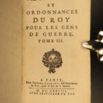 1680 King Louis XIV France WAR Ordinances Military LAW Regulations Officers
