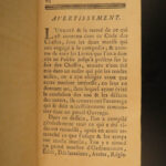 1764 HUNTING LAWS France Code of Chasses Louis XIV Game Birds Saugrain 2v